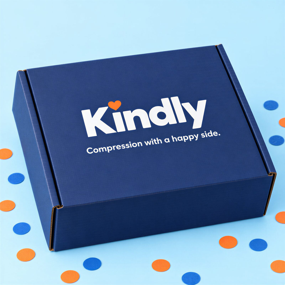Navy Kindly mailer box